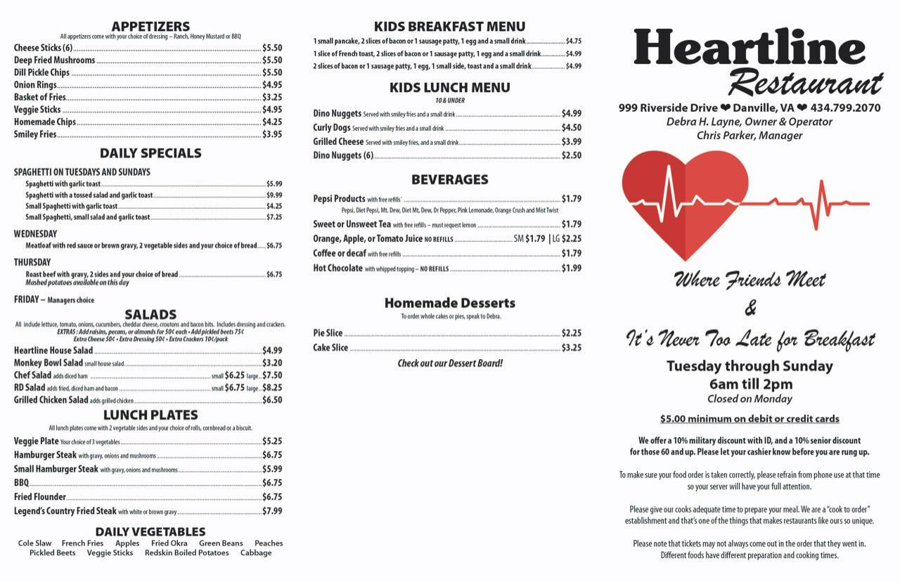 Heart Line Menu 1a